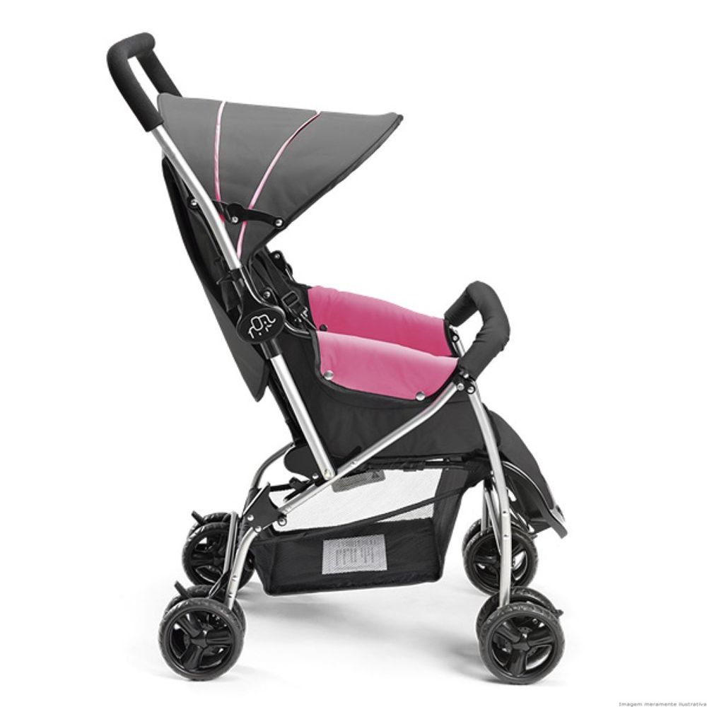 Carrinho De Bebe Berco Flip Rosa 504 Multikids Baby Sacolao Mobile