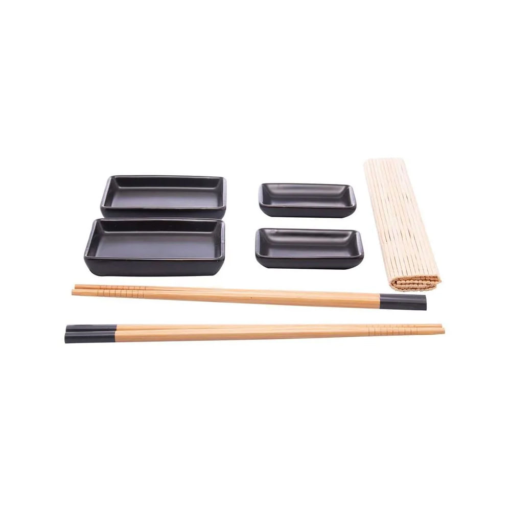 Kit Sushi Saitama 7 Peças em Bambu Lyor