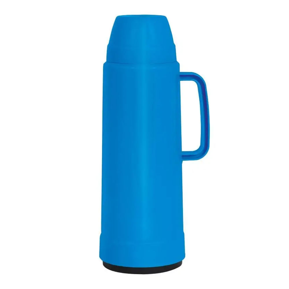Garrafa Térmica De Rolha Use 1 Litro Azul Água Mor