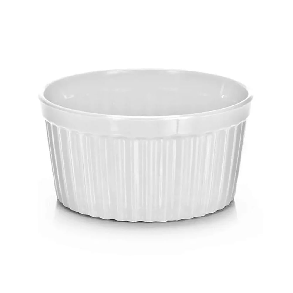 Tigela Ramequim De Plástico Branco 170ml PlasMotta
