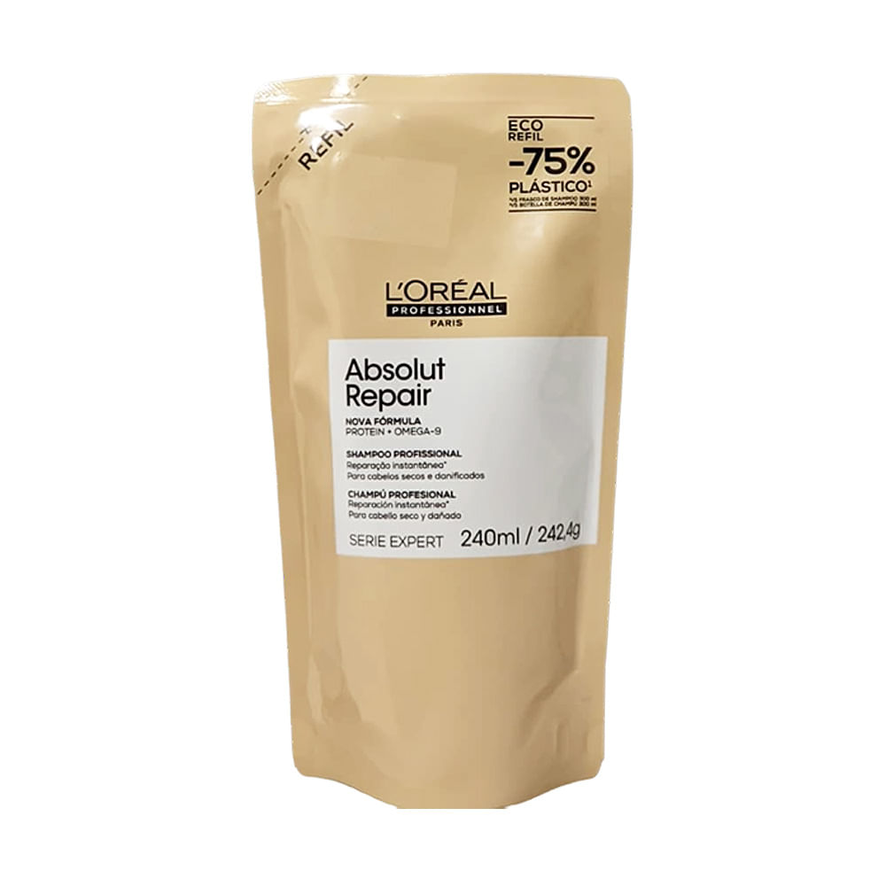 Shampoo Refil Absolut Repair Omega 9 240ml Loreal
