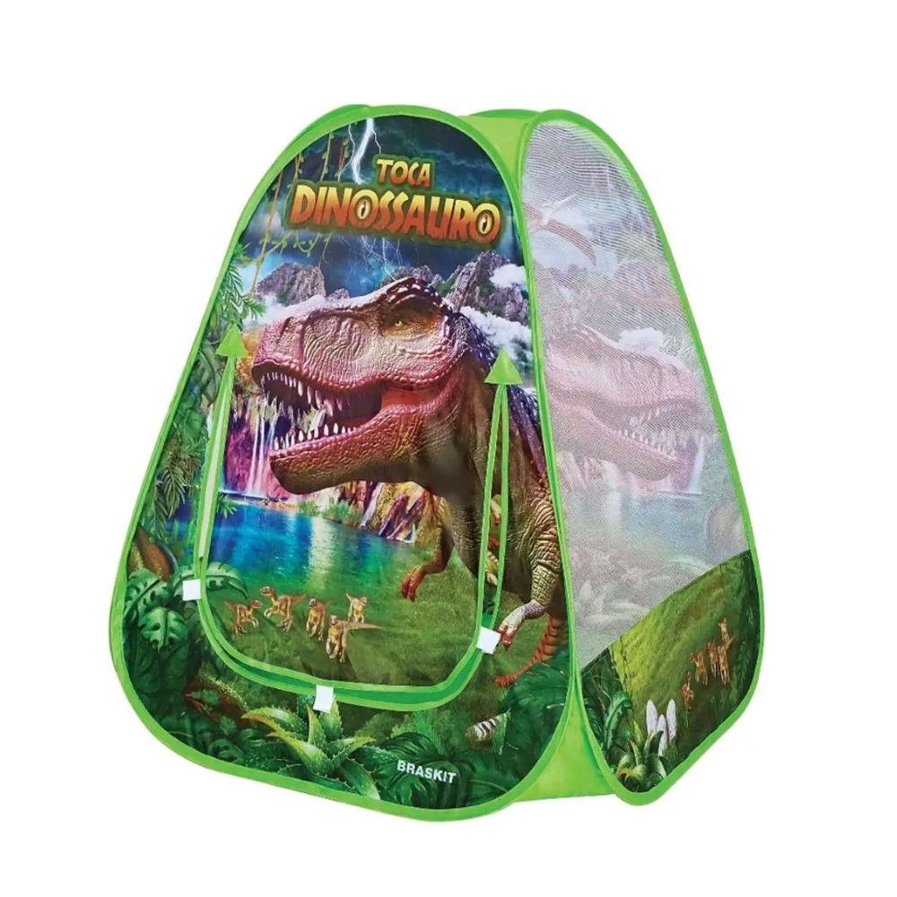 Barraca Infantil Toca Dinossauro Verde Braskit