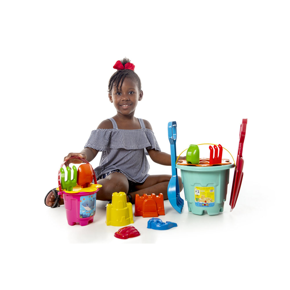 Kit Balde de Praia Infantil Baldão Kendy