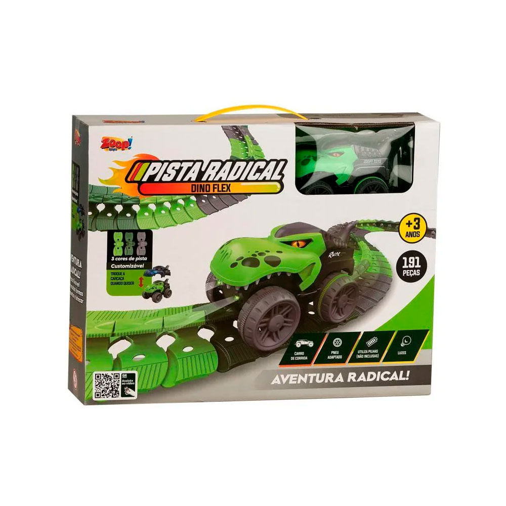 Pista Radical De Corrida Dino Flex Zoop Toys