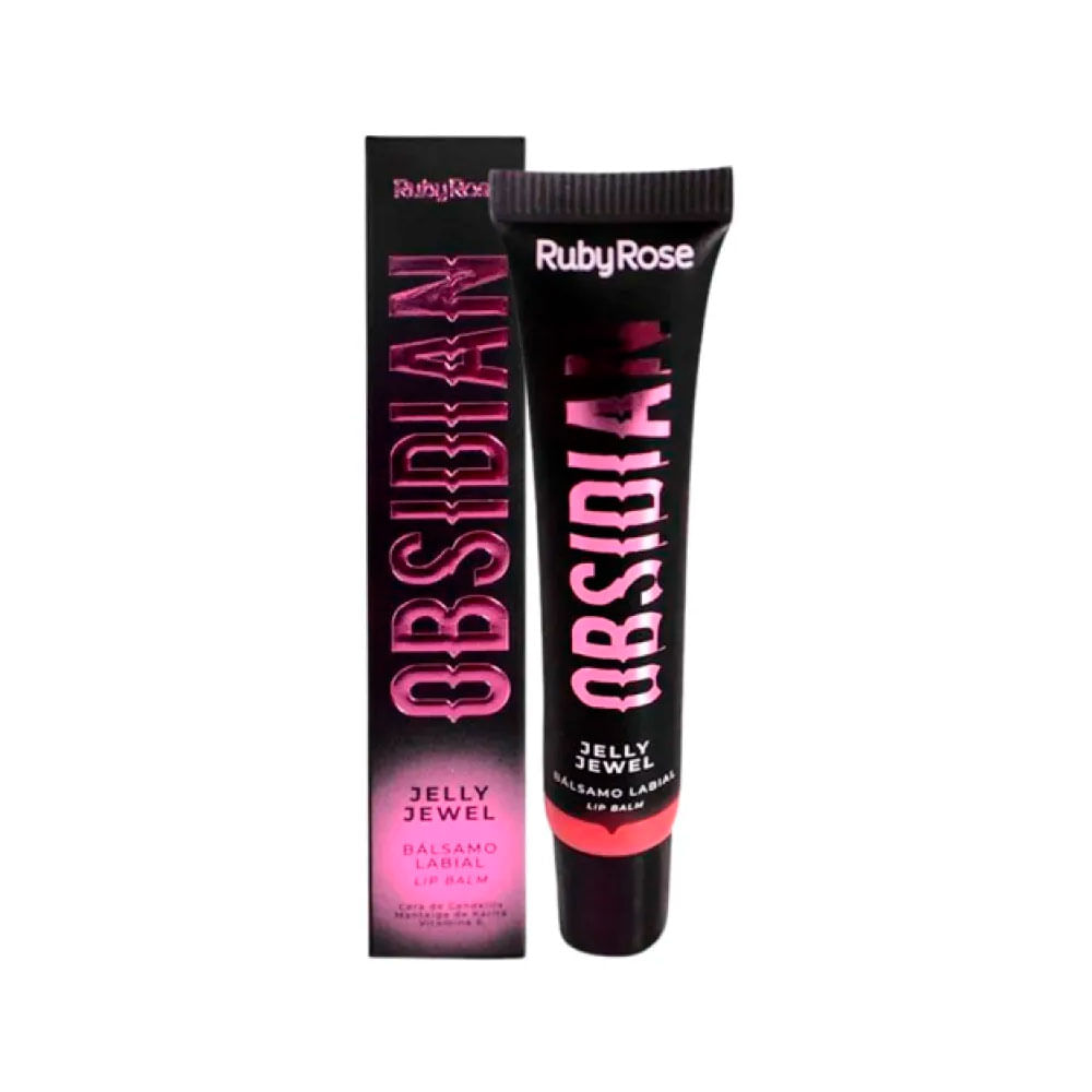Lip Balm Jelly Jewel Jasper Obsidian Ruby Rose