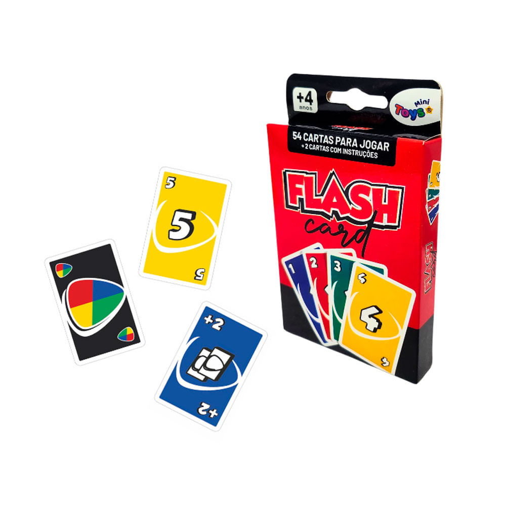 Jogo Flash Desafio Das Cores 56 Cartas Mini Toys