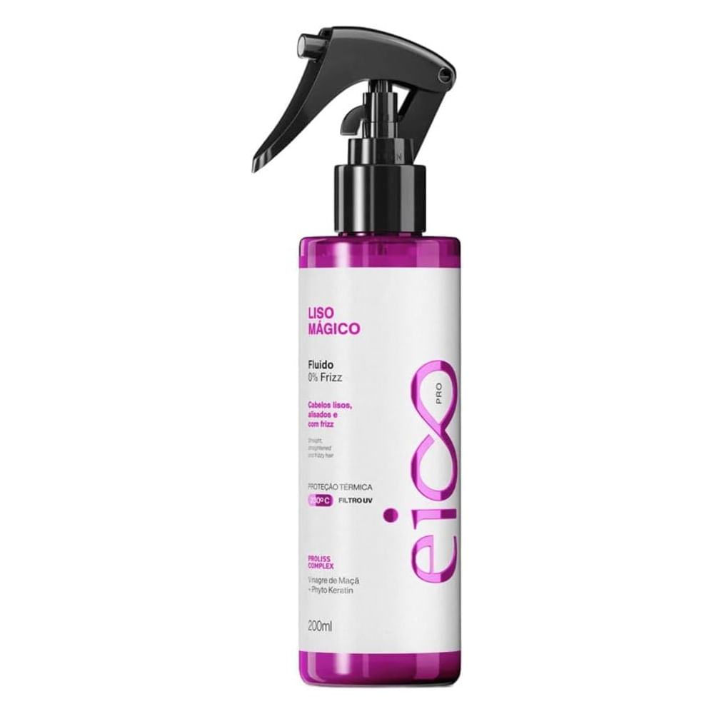Fluido 0% Frizz Liso Mágico 200ml Eico Pro