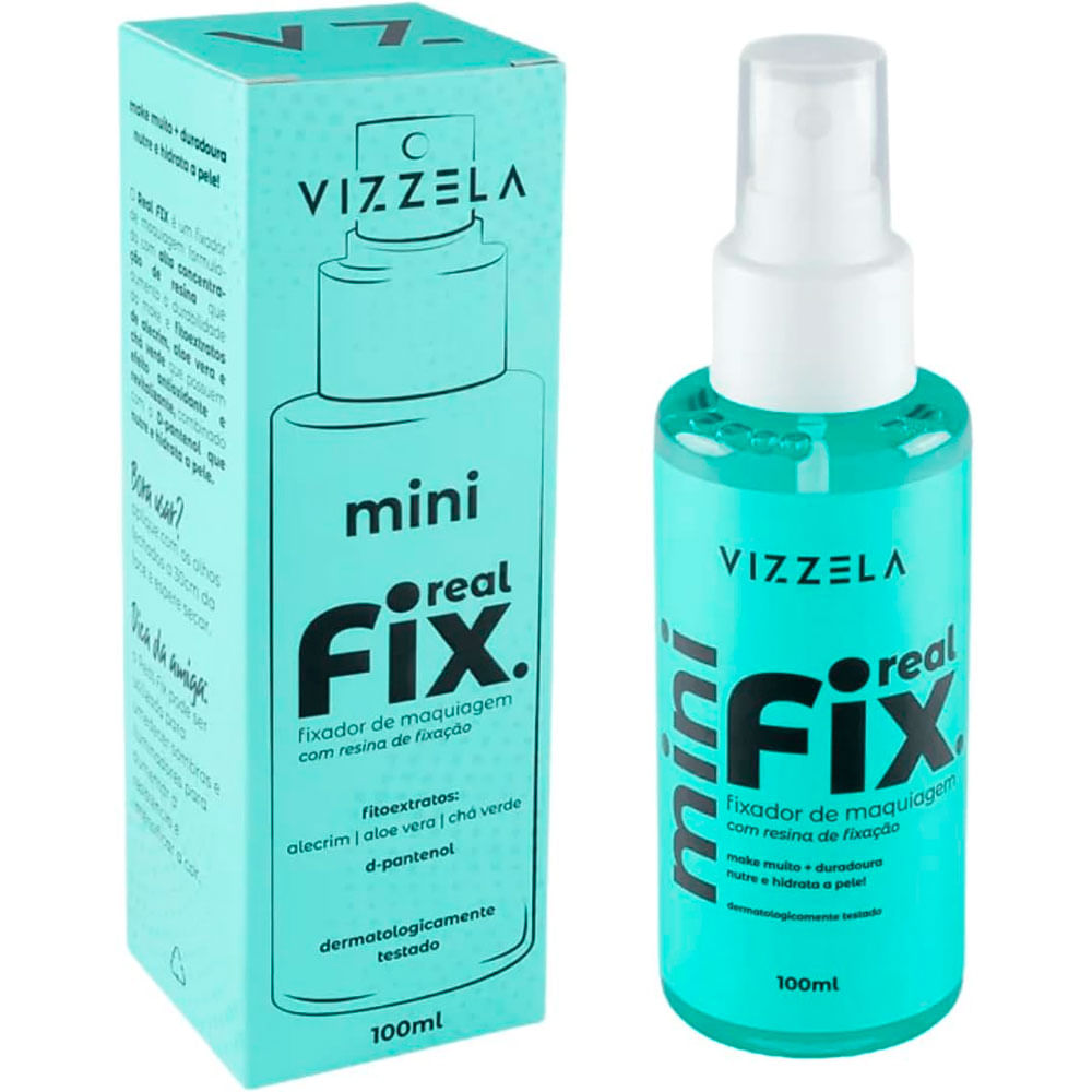 Mini Fixador De Maquiagem Real Fix Vizzela0ML VIZZELA