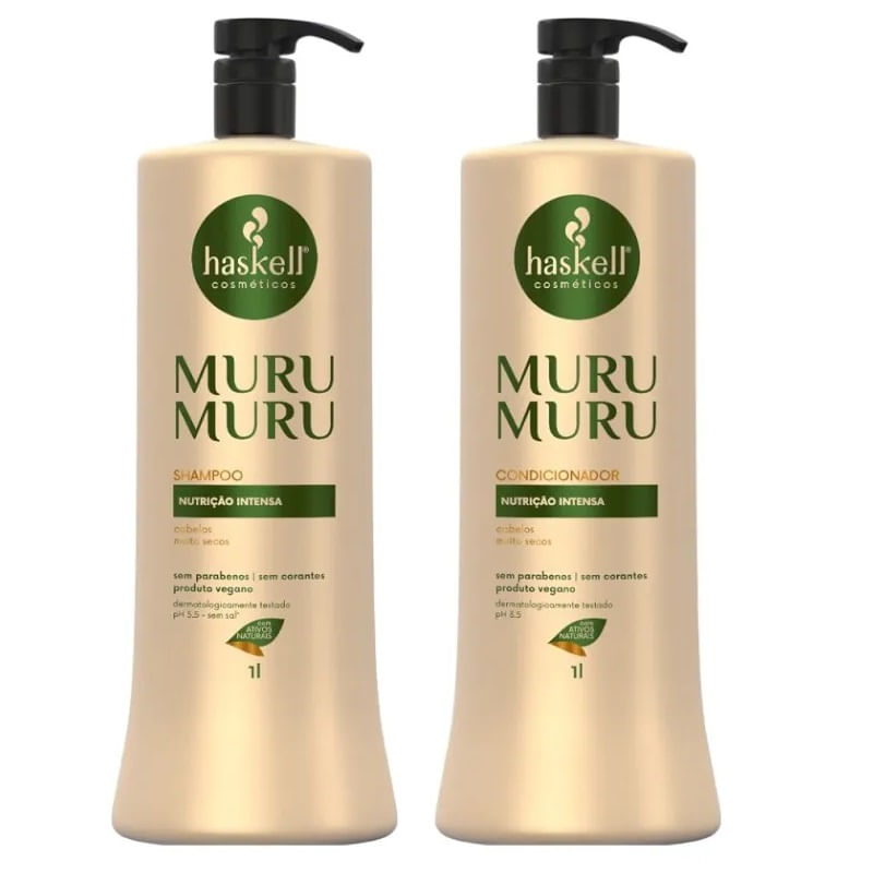 Kit Shampoo e Condicionador Murumuru 1L Haskell