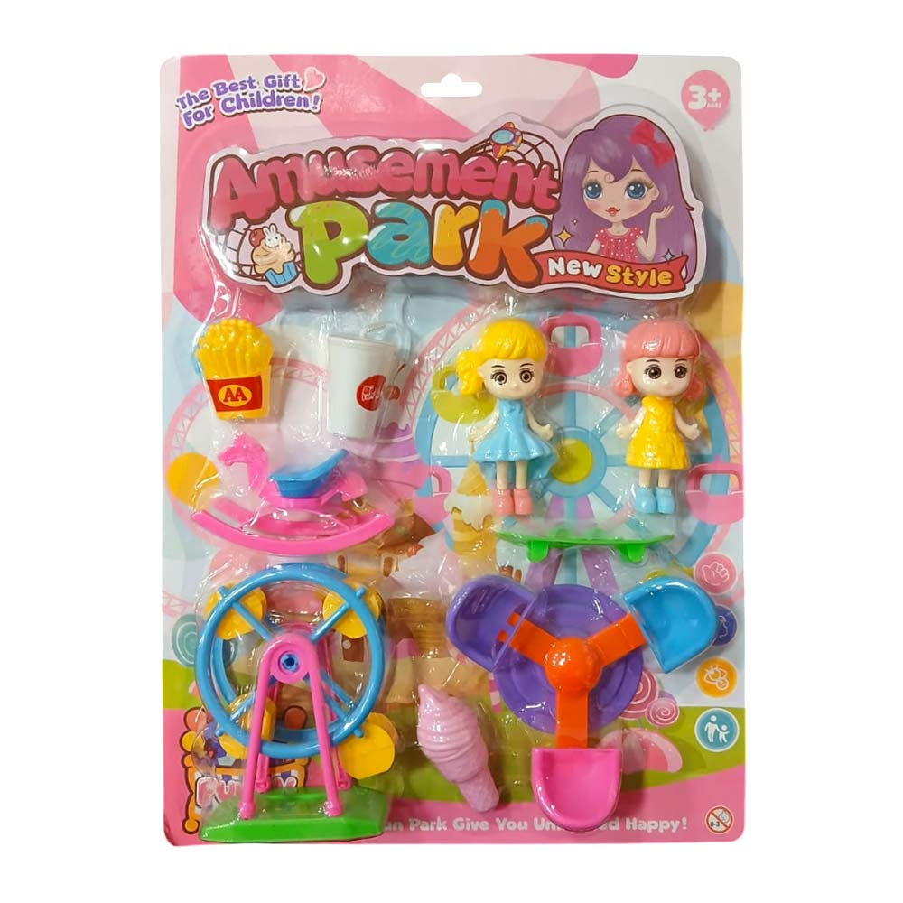Brinquedo Infantil Parque de Diversões 9 Peças Domni