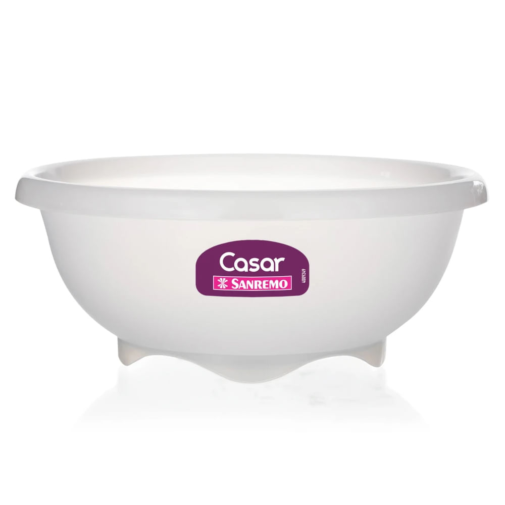 Saladeira De Plástico 2,3 Litros Branco Sanremo