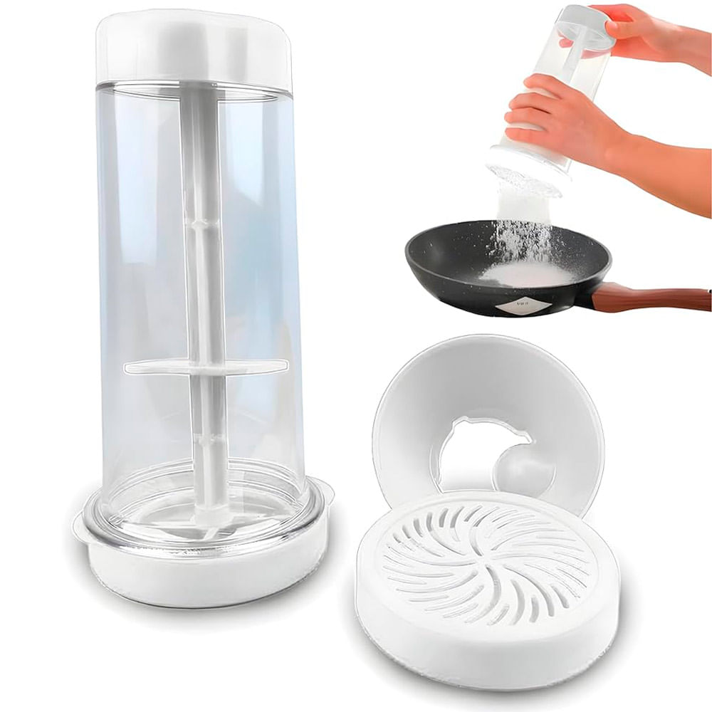 Tapioqueira Polvilhador Para Tapioca 500g Branca Domni