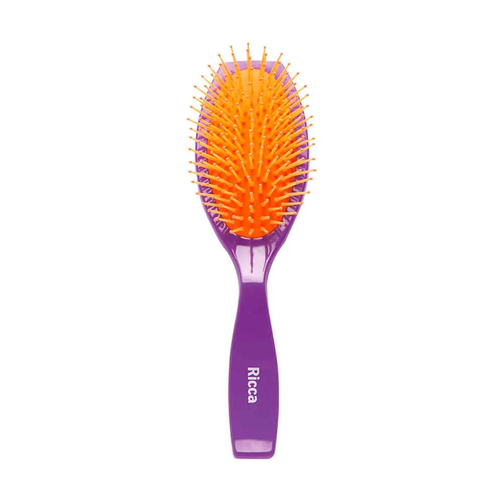Escova Purple Oval Almofadada Ricca