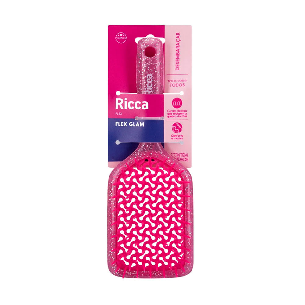 Escova Flex Glam Rosa Ricca