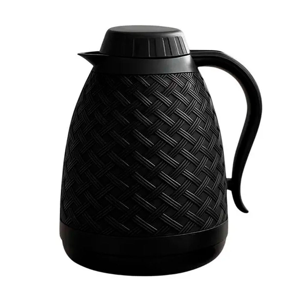 Garrafa Térmica Rattan Italia Preta 400ml Belakaza