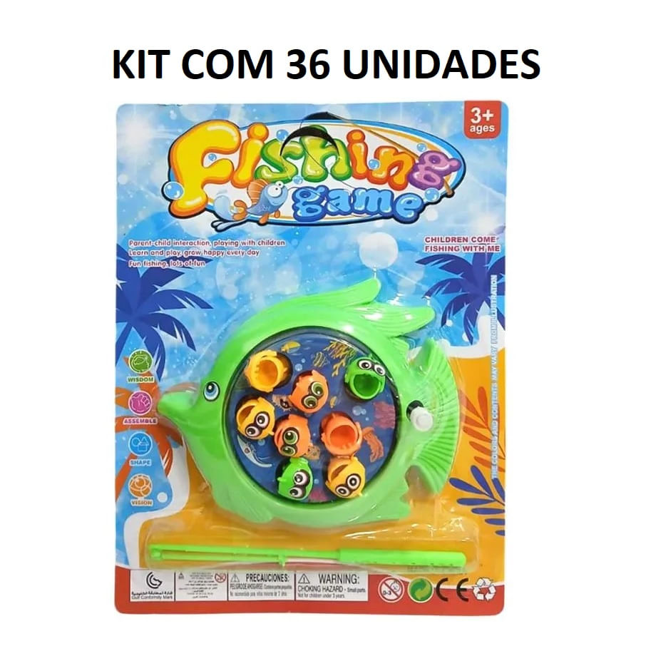 Kit De Pescaria 36 Unidades Sortido Domni