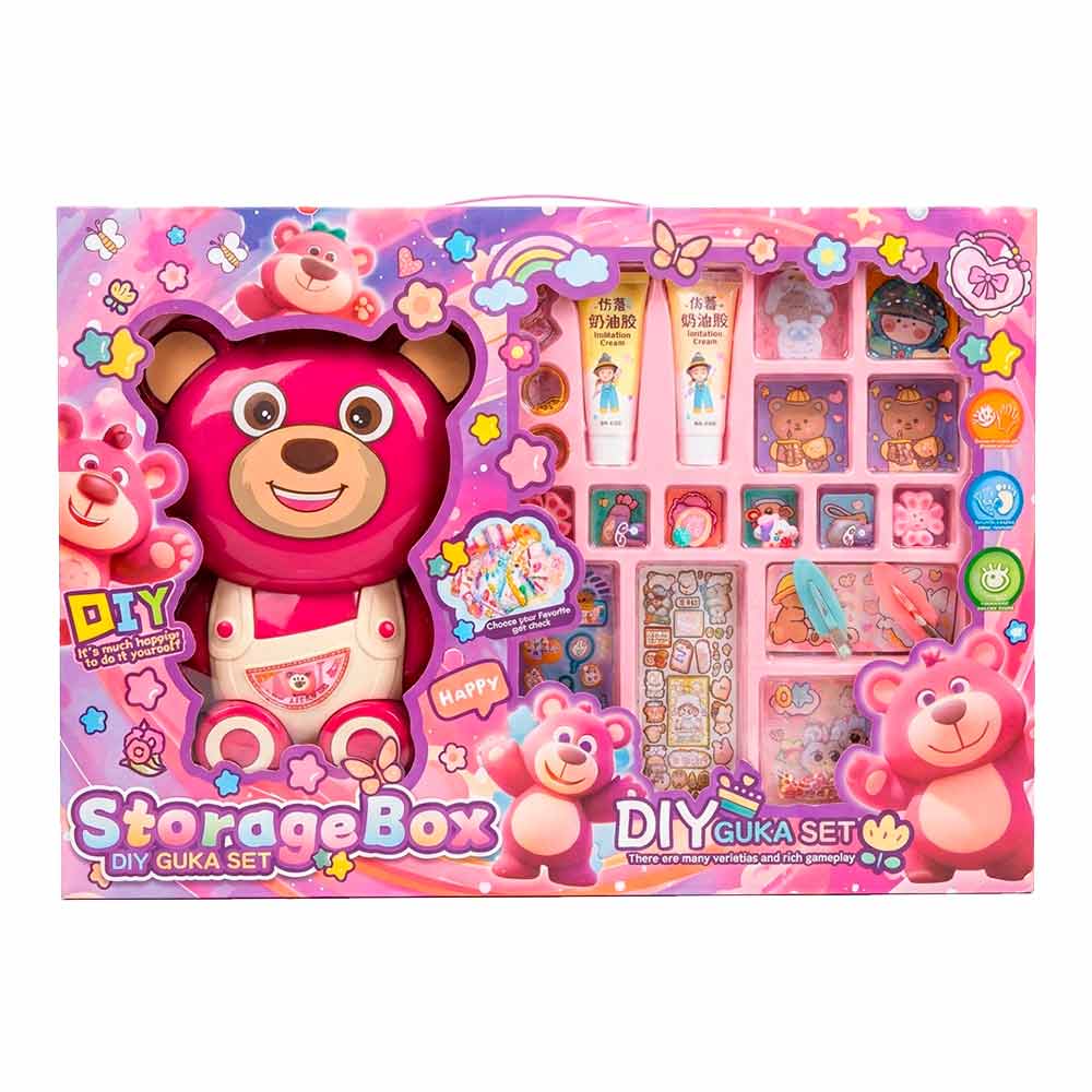 Brinquedo Adesivo StorageBox Urso Domni