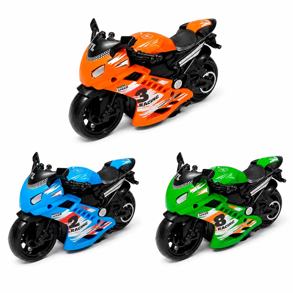 Moto de Fricção Racing Sortido Domni